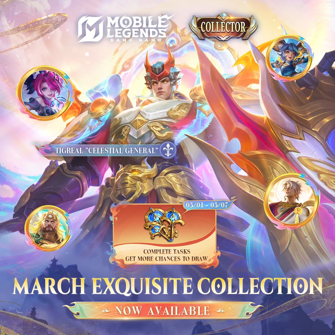 MLBB Exquisite Collection: Tigreal "Celestial General" & Free Lightborn Keys